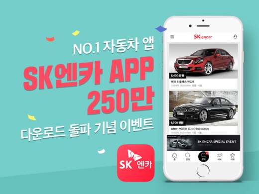 SK엔카닷컴, 앱 250만건 돌파 기념 이벤트 열어