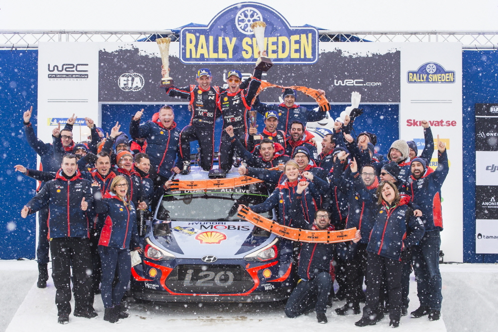 현대차, '2018 WRC' 시즌 첫 승 일궈